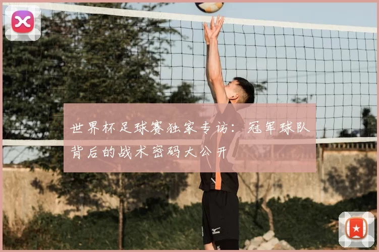 世界杯足球赛独家专访:冠军球队背后的战术密码大公开