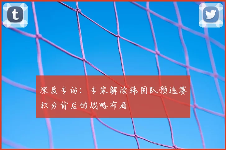 深度专访:专家解读韩国队预选赛积分背后的战略布局