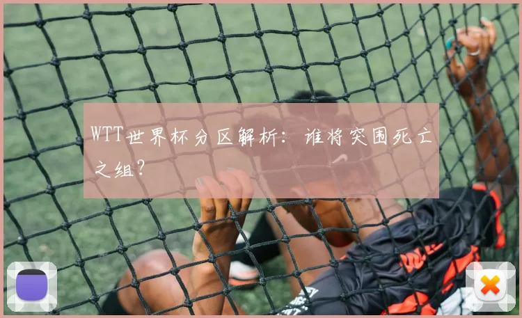 WTT世界杯分区解析:谁将突围死亡之组?